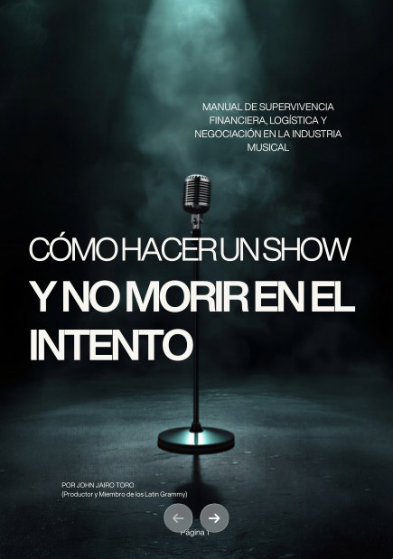 Portada: Cómo hacer un show y no morir en el intento
